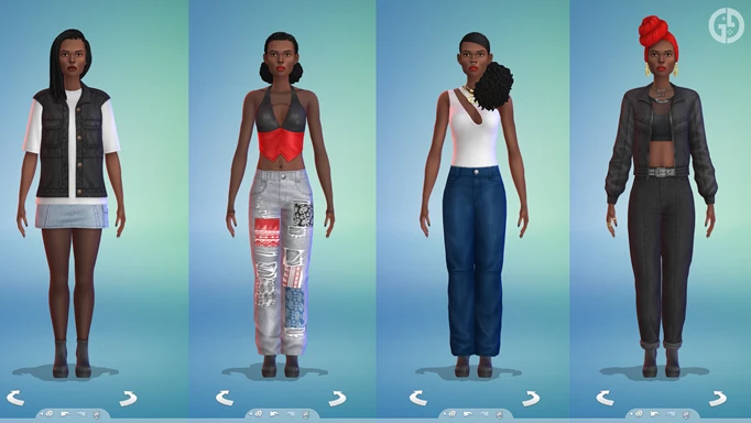 Feminine Urban Homage items in The Sims 4