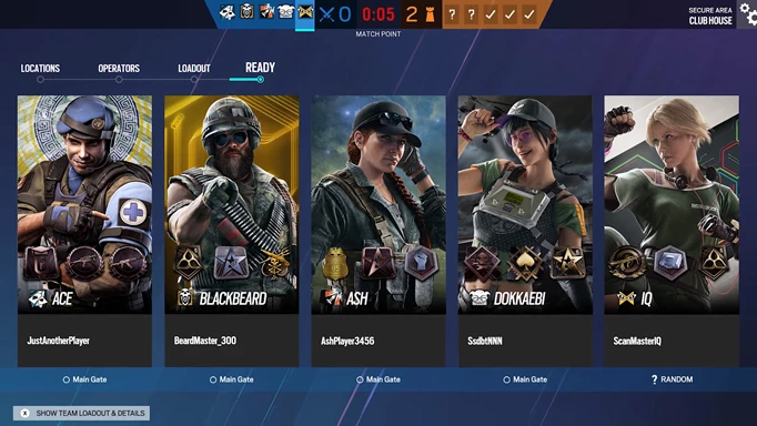 Image of badges in Rainbow Six Siege