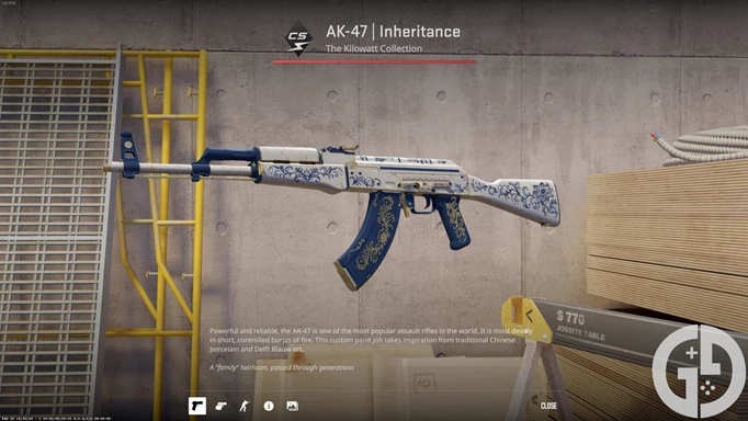 Image of the AK-47 Inheritance skin in CS2