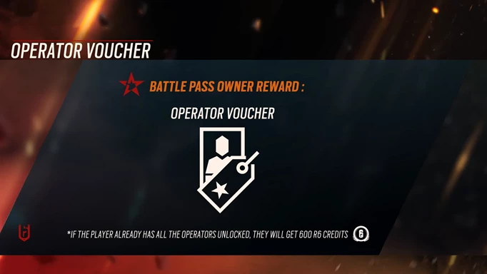 Image of the Operator Voucher in Rainbow Six Siege