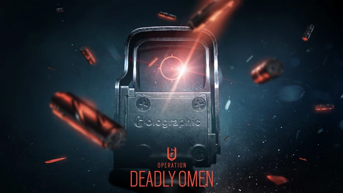 Key art for the holographic sight changes in Rainbow Six Siege