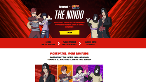 Fortnite x Naruto: All Nindo Challenges, free rewards, more
