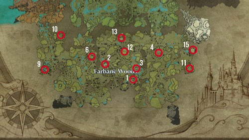 V Rising: All boss locations in Farbane Woods