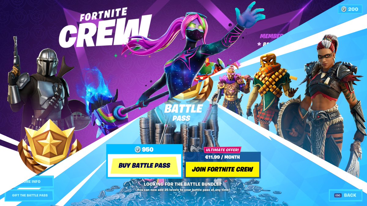 How to get 500 vBucks for free in Fortnite if you have a monthly crew pack  subscription