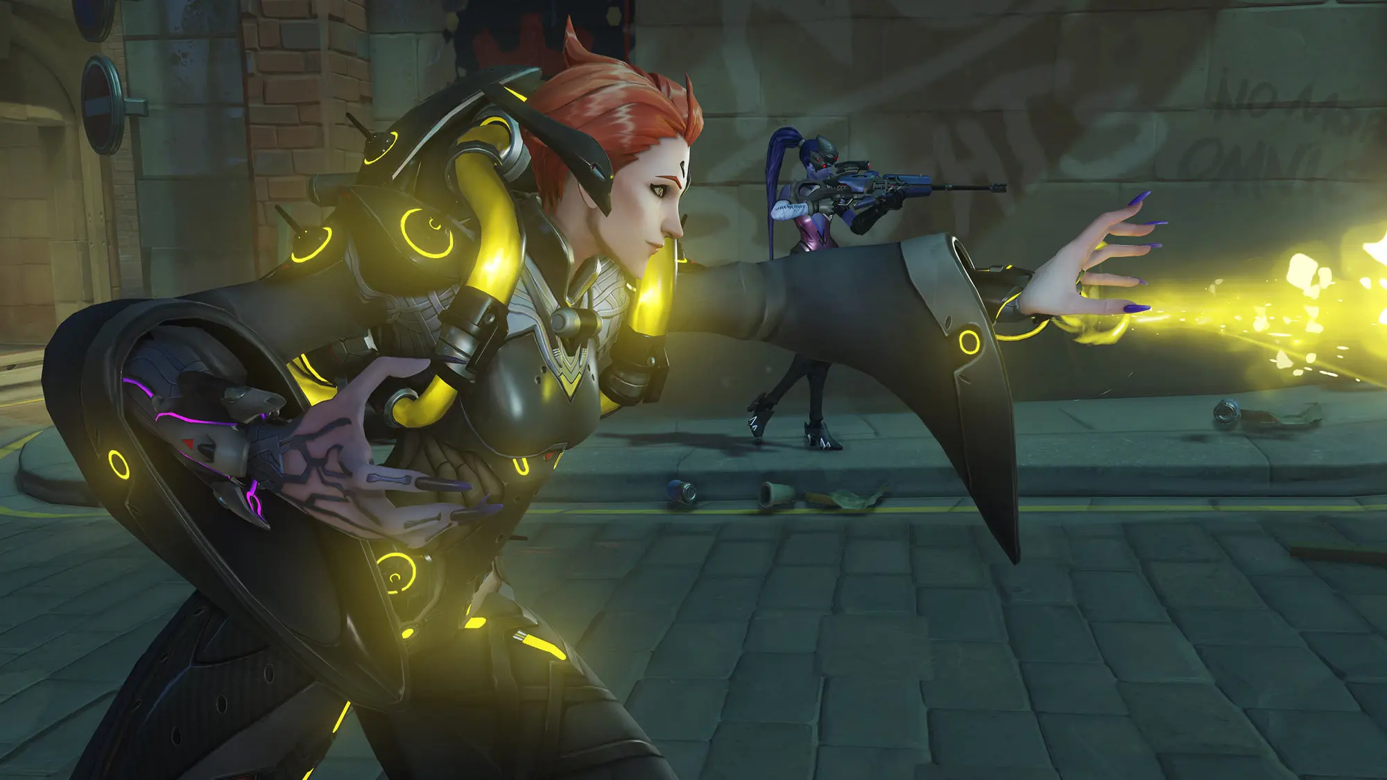 Moira using an ability in Overwatch 2