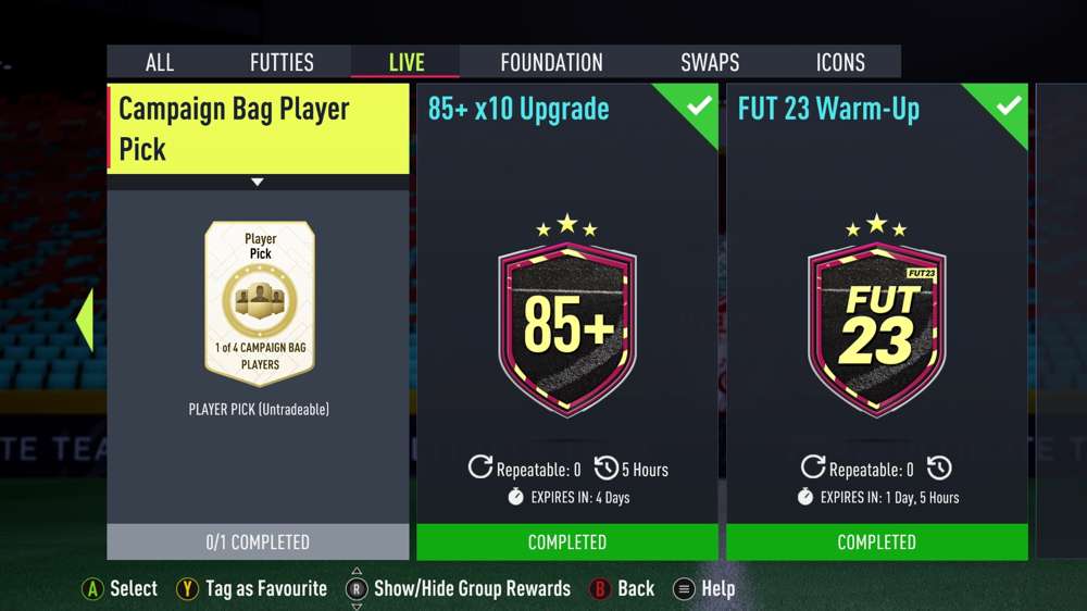 FIFA 22 Campaign Bag Player Pick: Objectives, Rewards, Cheapest Solution