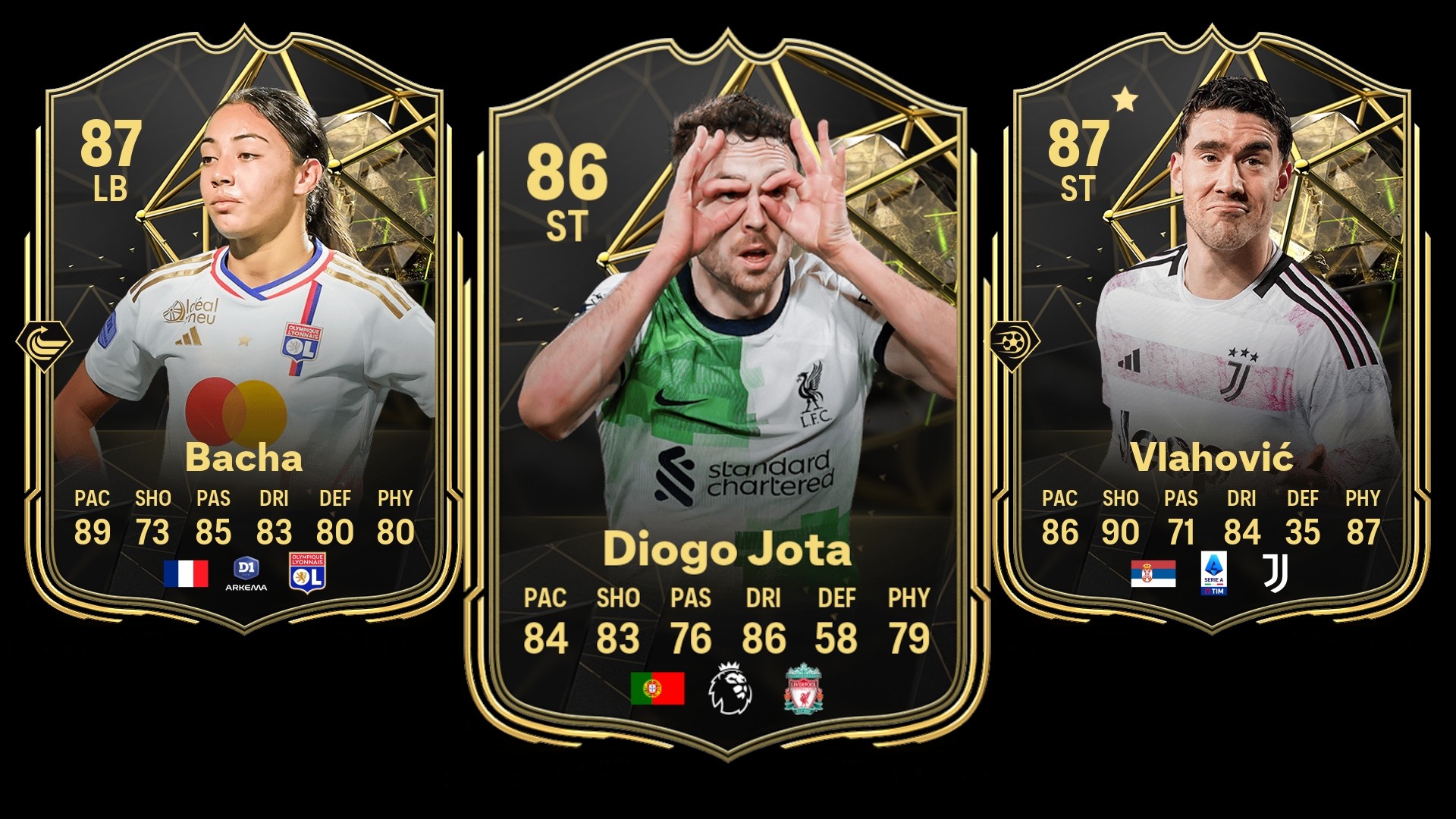 All EA FC 24 TOTW 19 players, including Diogo Jota & Selma Bacha