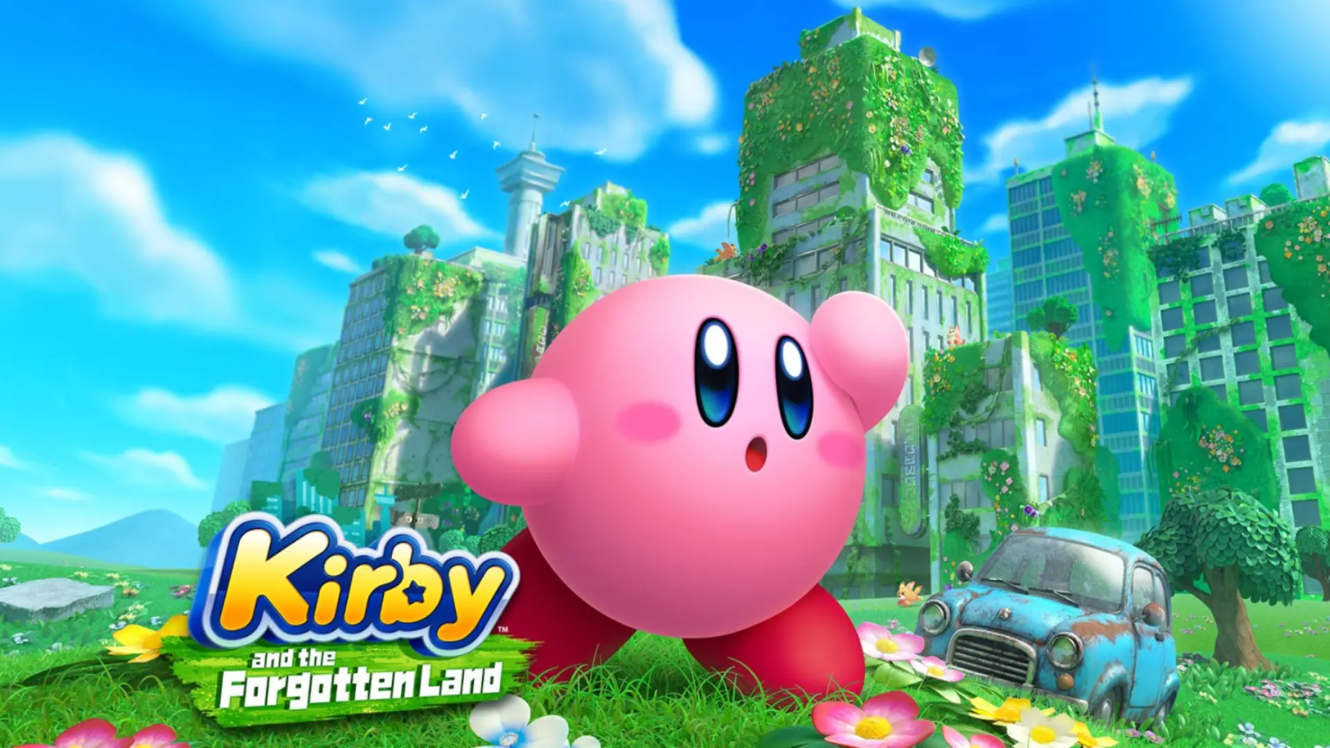 Kirby from Kirby and the Forgotten Land.