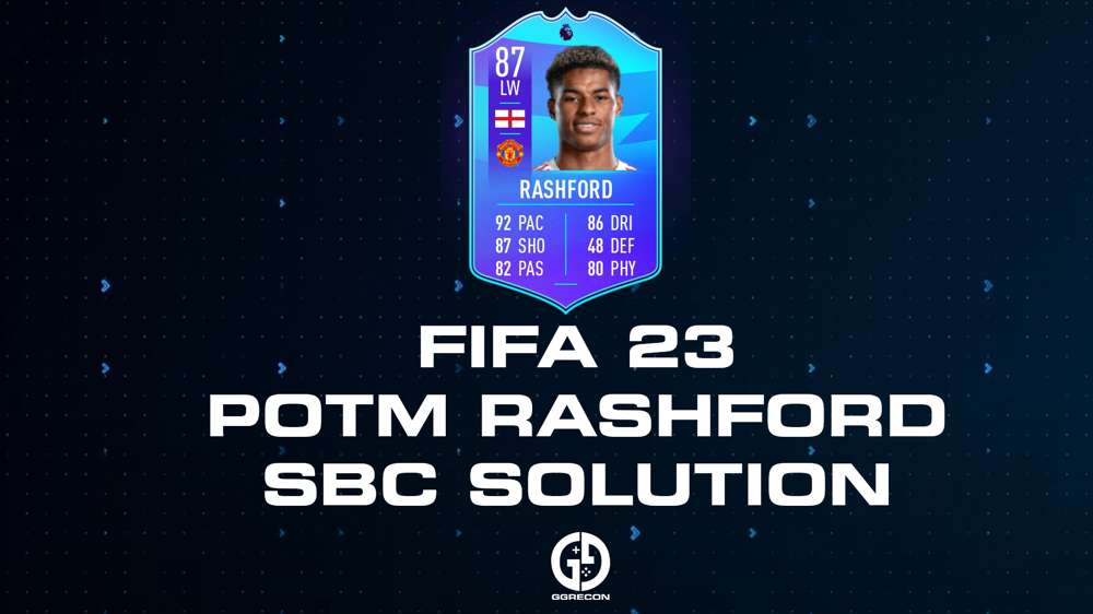 FIFA 23 POTM Rashford SBC Solution