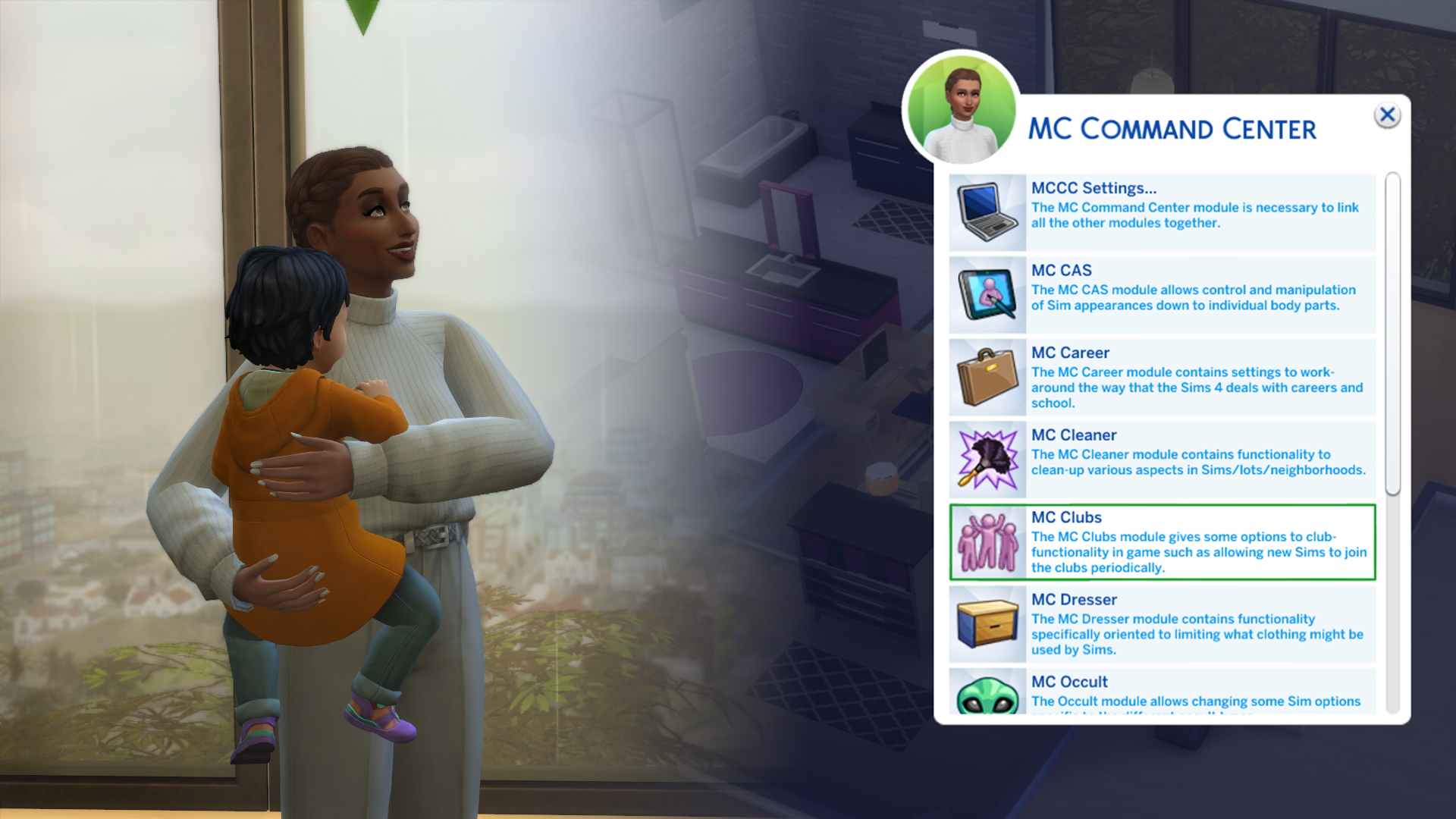 The Sims 4 MC Command Center Mod