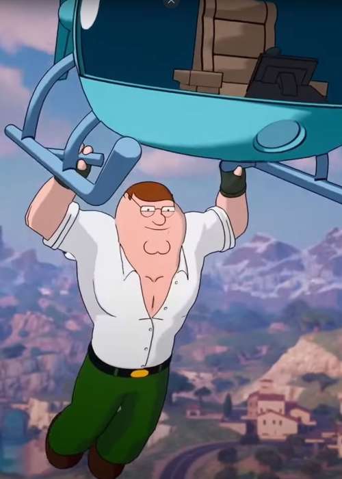 Where is Peter Griffin on the Fortnite map?