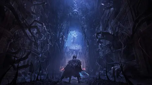 Person standing in a corridor in Lords of the Fallen