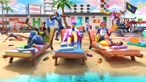 Rainbow Crossroads is a special Creator-Made Island with a focus on Pride in Fortnite