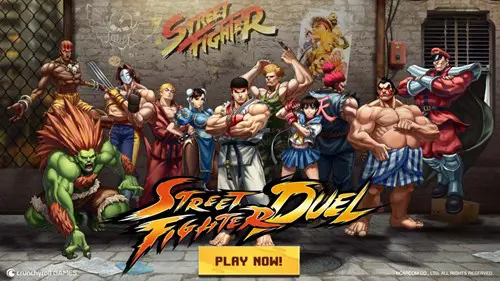 A series of characters from Street Fighter Duel.