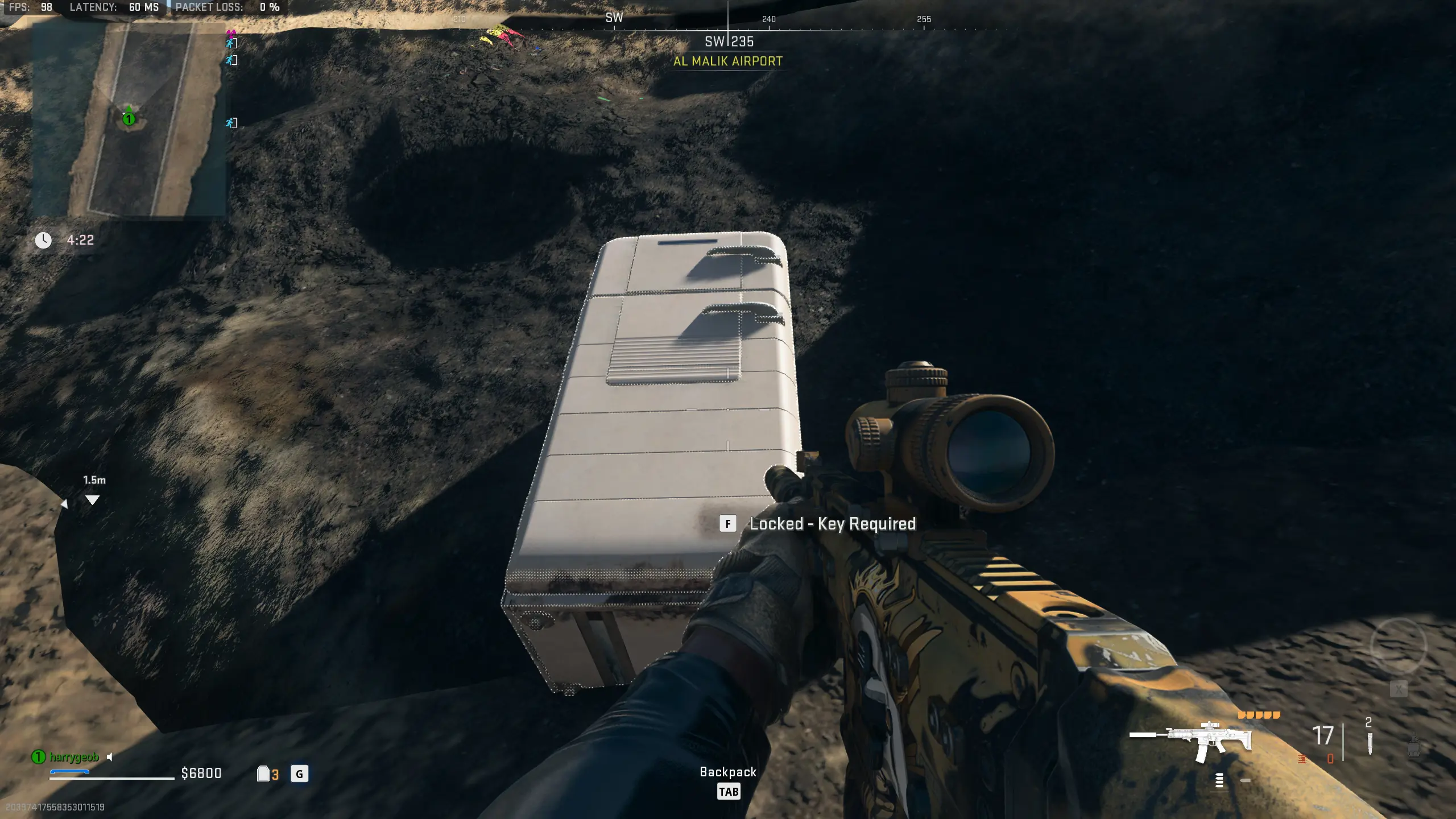 MW2 DMZ Retro Runway Fridge Key Location