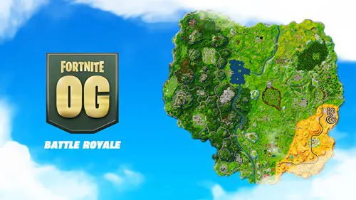 The map in Fortnite OG