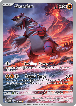 Groudon's illustration rare card.