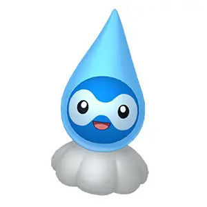 Rainy form Castform in Pokemon GO