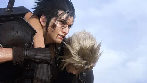 Zack Fair and Cloud Strife in Final Fantasy 7 Rebirth