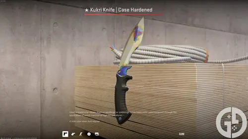 Image of the Kukri Case Hardened skin in CS2