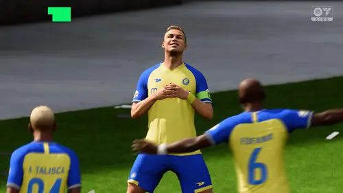 Image of Ronaldo celebrating in EA FC 24