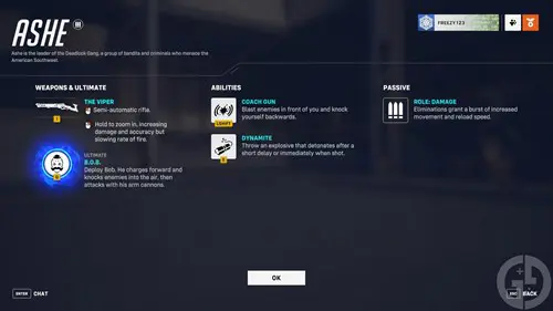 Ashe Overwatch 2 Abilities