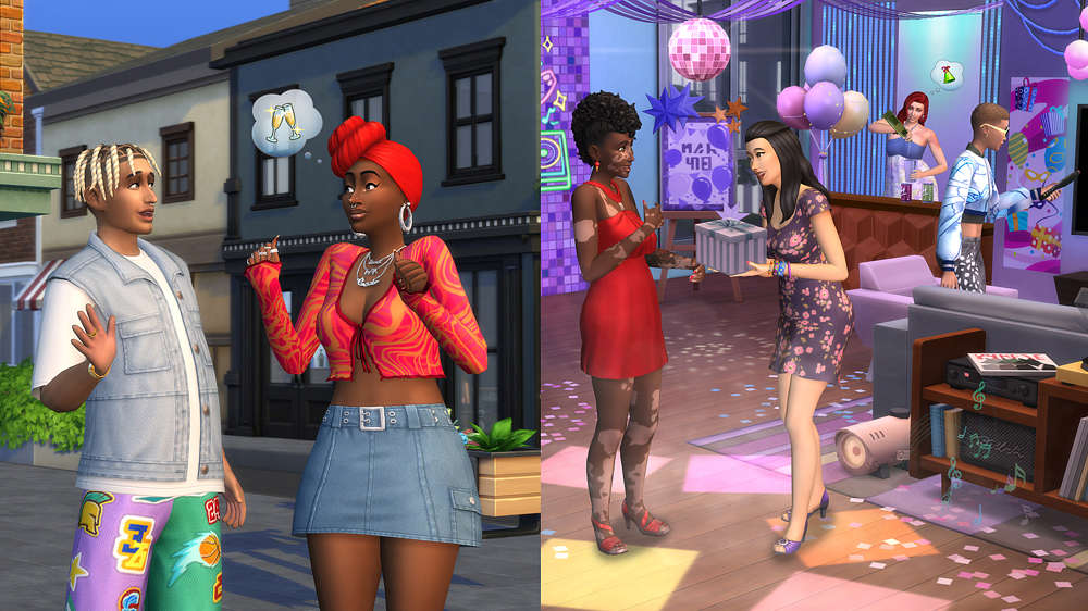 The Sims 4 Party Essentials & Urban Homage Kits release date, CAS & Build/Buy items