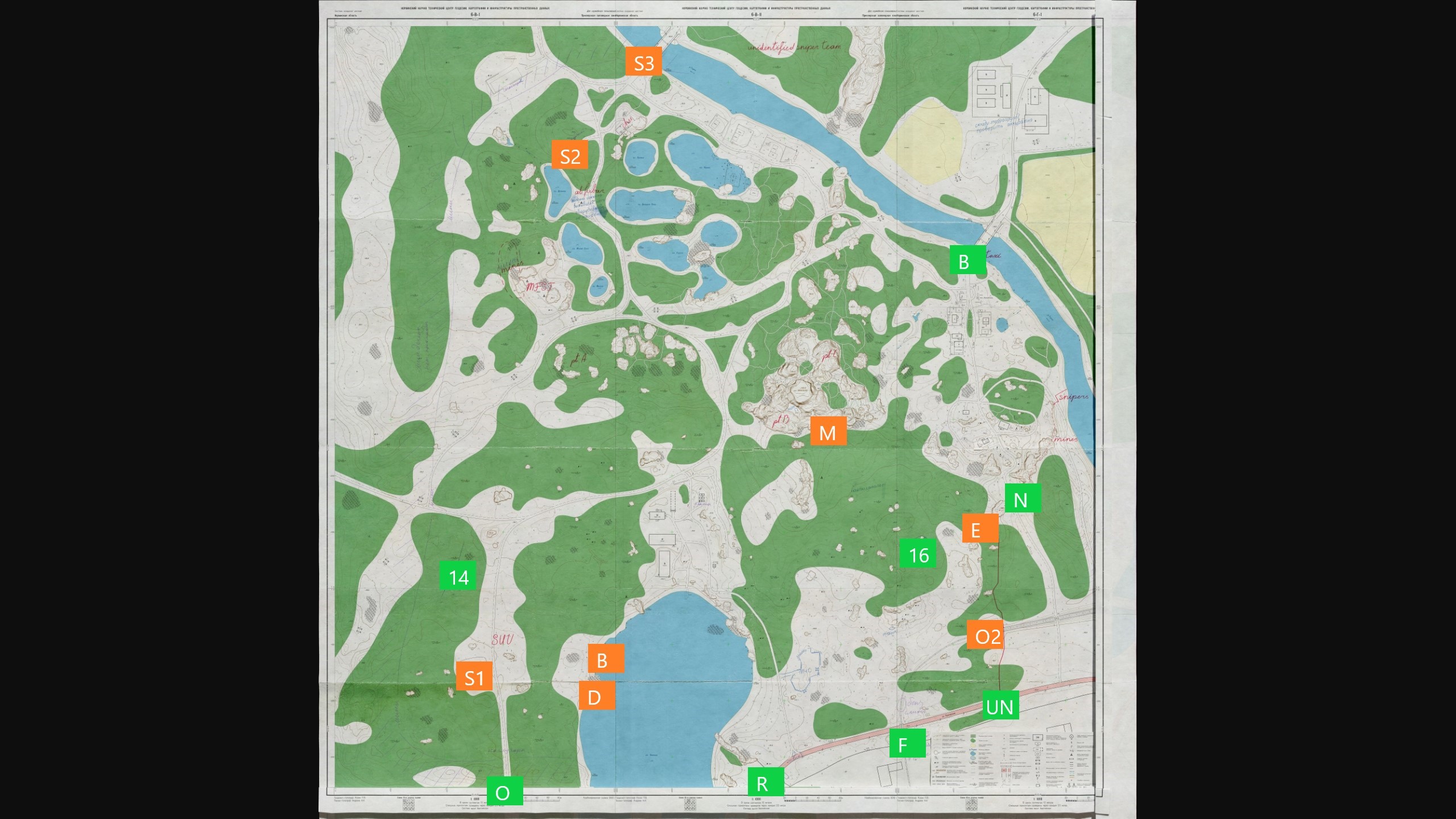 escape from tarkov woods extraction points map