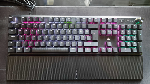 Corsair K70 Core keyboard with RGB lighting