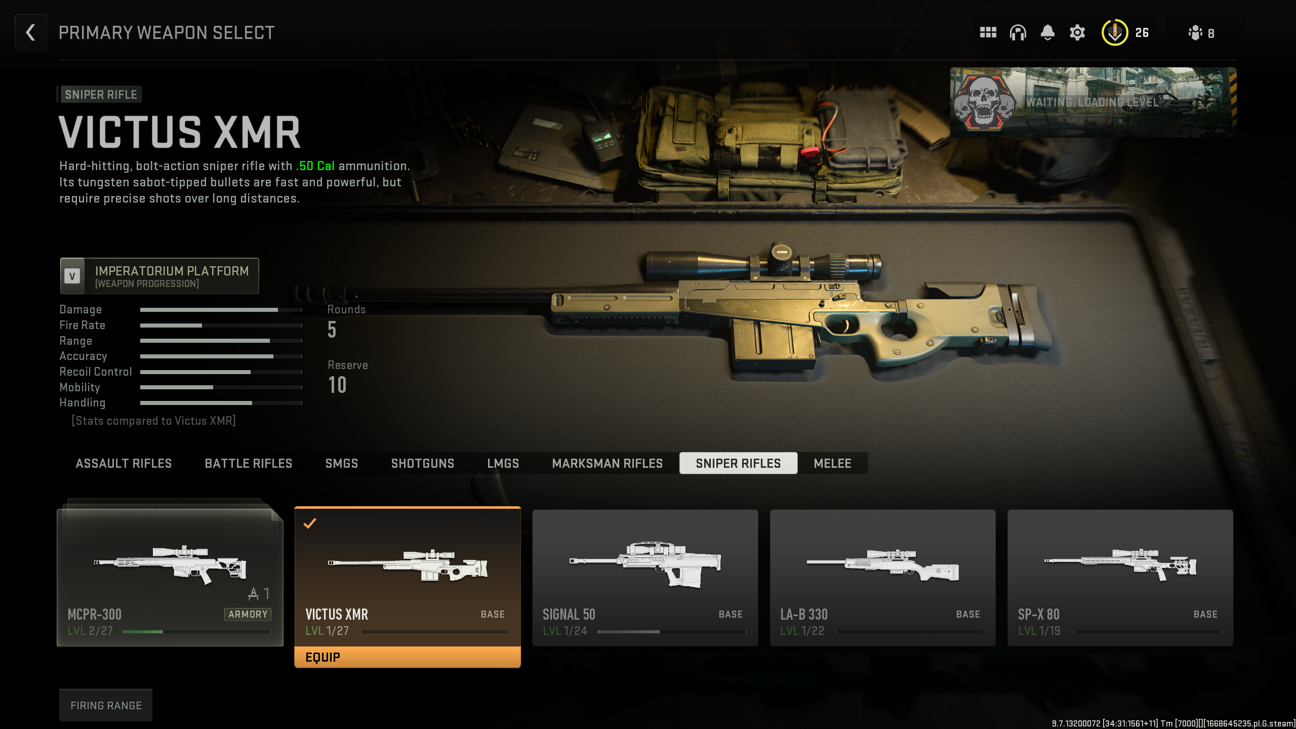 Image of the Victus XMR Sniper in MW2