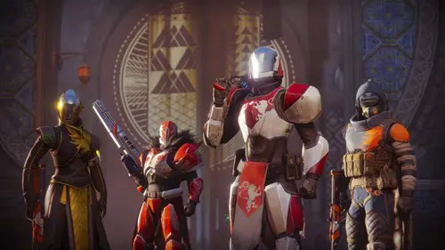 Destiny 2 time played: Guardians standing together before a Crucible match