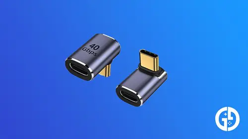 the AreMe 90 degree right angle USB-C adapter for Steam Deck