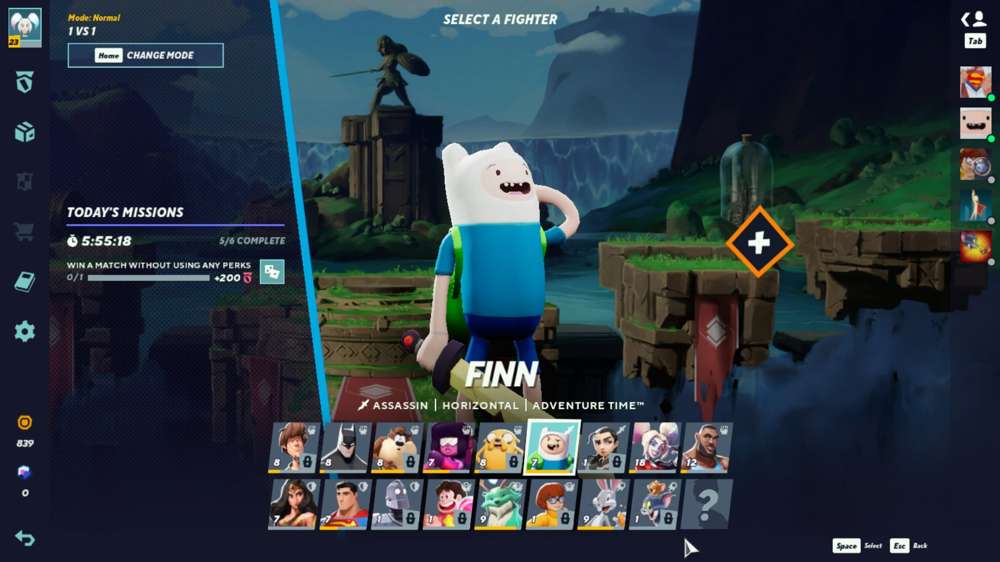 MultiVersus Finn combos, perks & specials