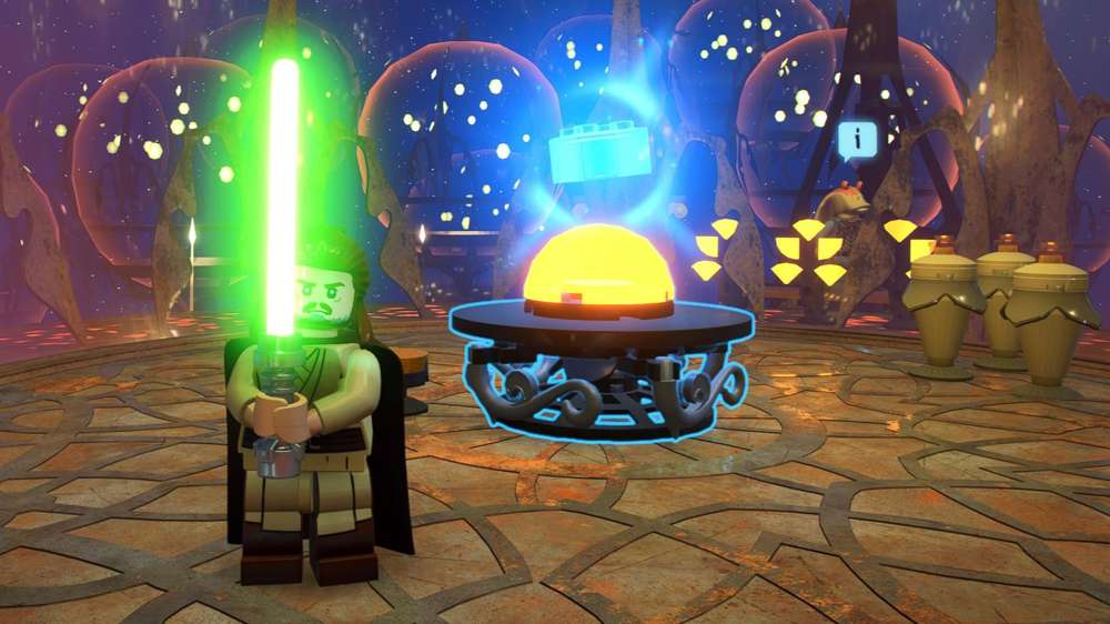 Light up the correct bulbs to complete the 'Bubble Burst' in LEGO Star Wars: The Skywalker Saga