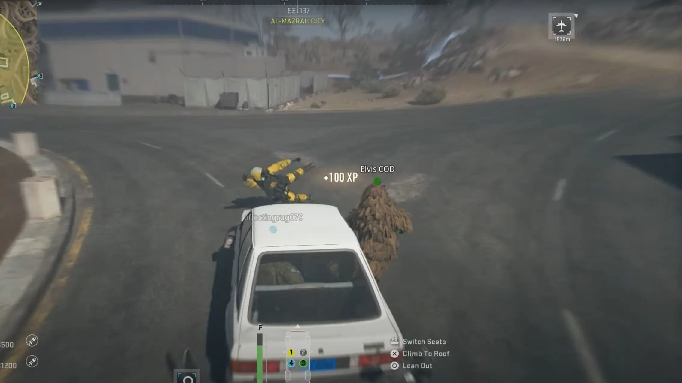 A car driving in mw2