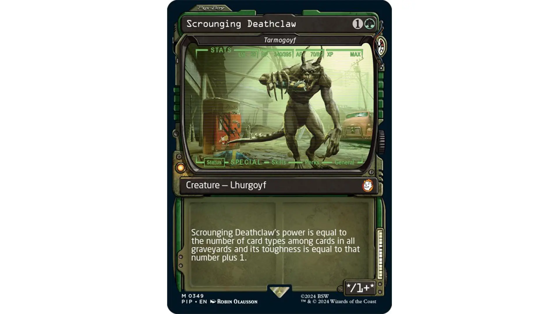 MTG Fallout 0020 Scrounging Deathclaw