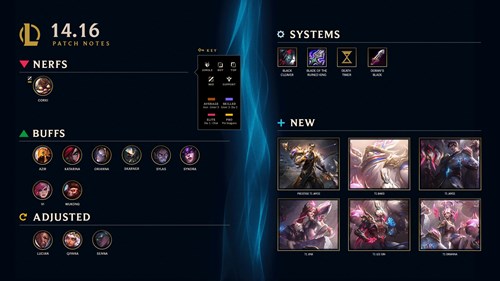 Image of the LoL update 14.6 patch highlights