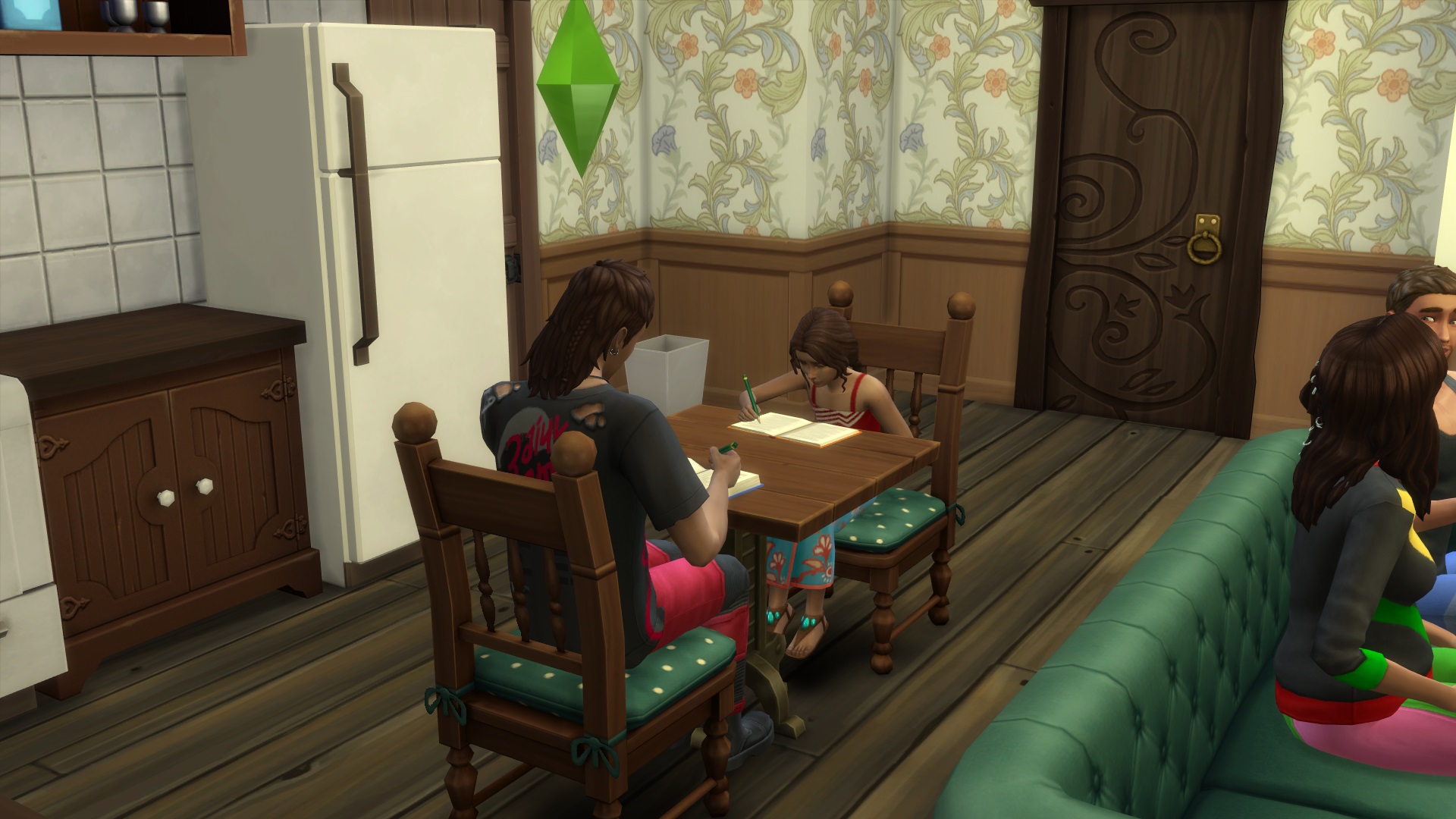 how to do homework in the sims 4