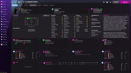 FM22 Jordan Lukaku