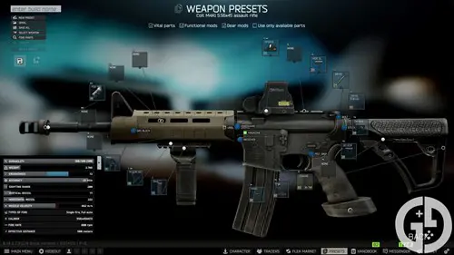 Image of the Gunsmith Special Order M4A1 build in Escape from Tarkov