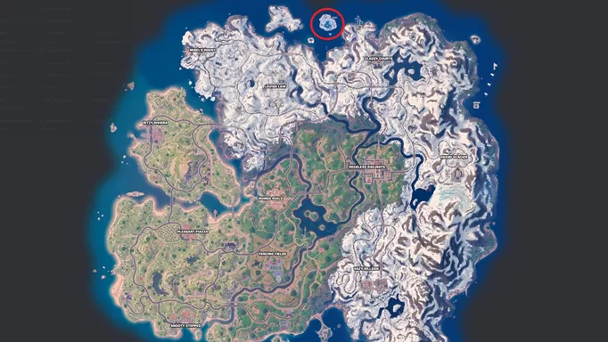 Winterburg on the Fortnite map