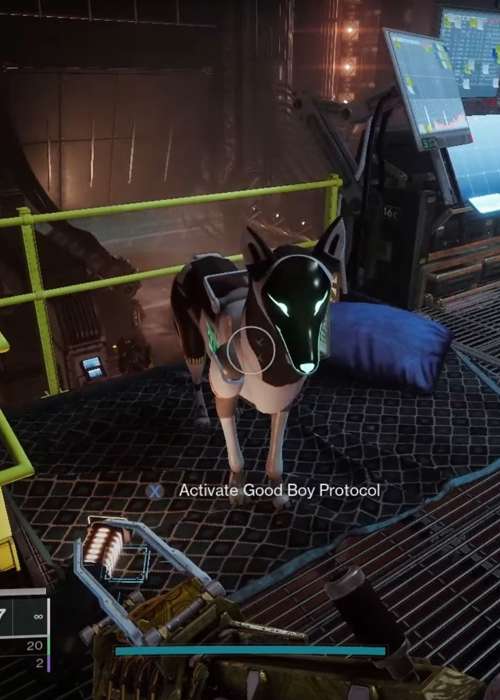 How to activate Good Boy Protocol & pet the mechanical dog in Destiny 2