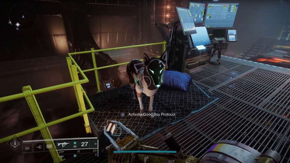 How to activate Good Boy Protocol & pet the mechanical dog in Destiny 2