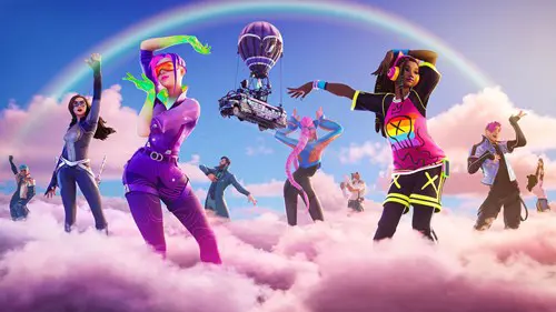 Rainbow royale in Fortnite