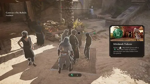 showing how to use Tokens in Assassin's Creed: Mirage