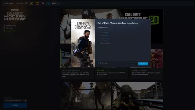 Install Call Of Duty Warzone From Battle Net 