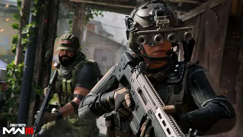 MW3 Operator holding LMG