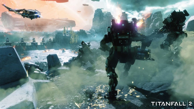 Key art of the mechs in Titanfall 2, one of the best games like Armored Core
