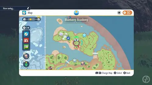 Chikorita location on the Indigo Disk map