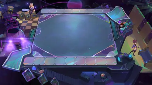 The K/DA board from TFT Remix Rumble.